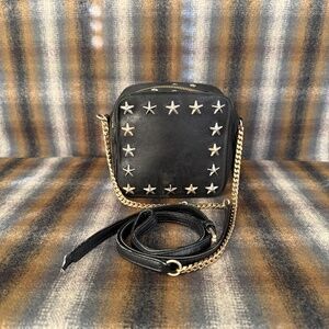 Jimmy Choo Star Studded Crossbody Black Leather Mini Bag